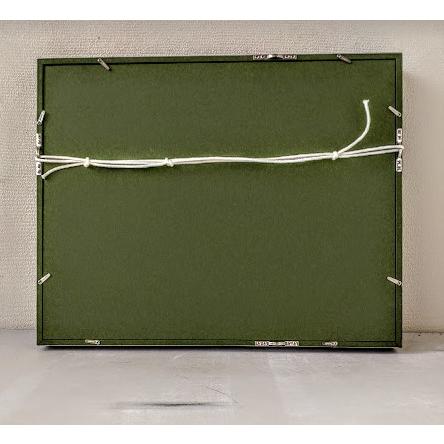 阪本修次「柿」 油絵 額縁外寸 45.0x36.0x4.5cm 絵 33.3x24.2cm F4