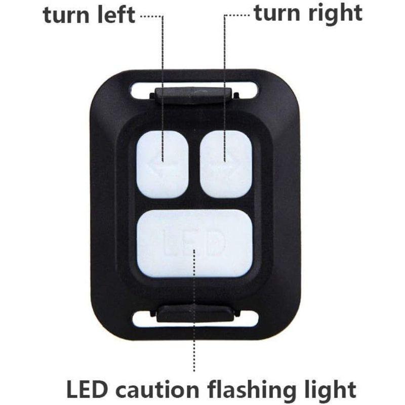 63％以上節約自転車用テールランプ ワイヤレスリモコン操作 方向指示灯付 USB充電式 IPX2防水 点滅灯 電池不要 LEDフラッシャー  夜間の走行を安 自転車車体