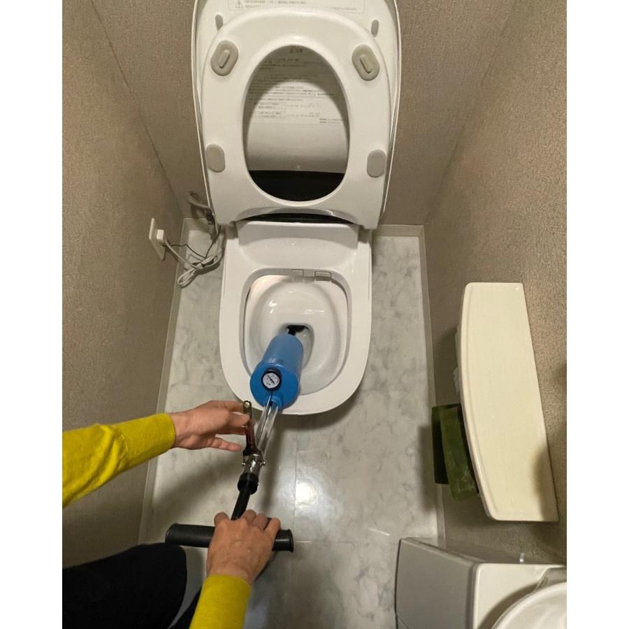 ハイパーエアバズーカ トイレ詰まり 排水管 排水 詰まりトイレ エアー 空気 トイレお困り お困り 水のトラブル トラブル 配管詰まり 圧縮空気 配管 F328 Shopひさいし 通販 Yahoo ショッピング