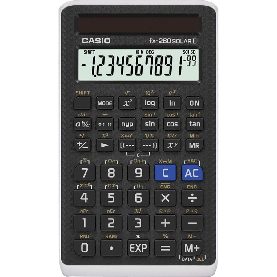 CASIO（カシオ） 関数電卓 fx-260SLRII ソーラー電源 10桁表示 144関数