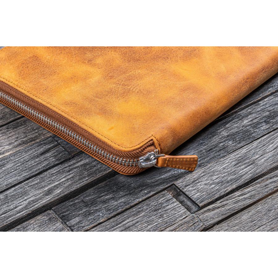 Galen Leather ガレンレザー ジッパー付きレザーフォリオ B5 Moleskine iPad Pro対応 本革手帳カバー |  | 04