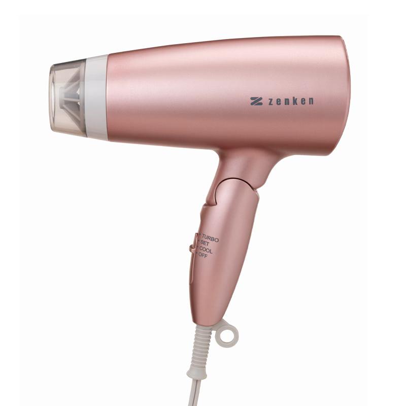 【値下げ】ゼンケン 低電磁波ヘアドライヤー ZD-750W ホワイト ゼンケン 電磁波低減ヘアケアドライヤー 新色 ピンクゴールド パール