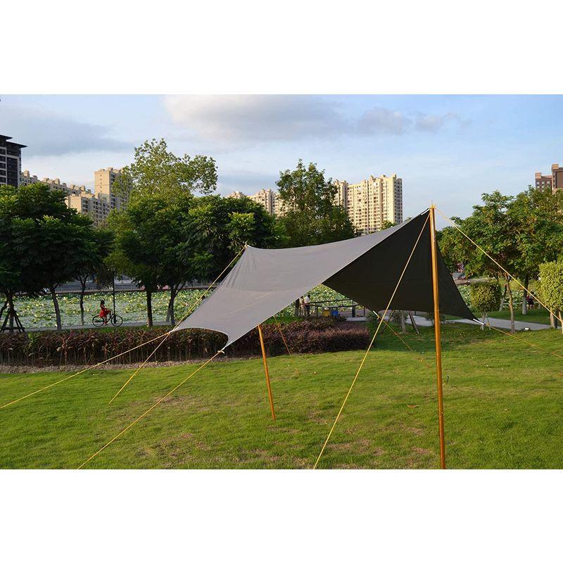 タープ TC TARP (3.2M*2.95M) 防水タープ ヘキサタープ サンシェード キャンプギア アウトドア用 日除け ポリコットン TC TARP 2M*2 95M 防水タープ ヘキサタープ サンシェード キャンプギア アウトドア用 日除け ポリコットン サイズ 約