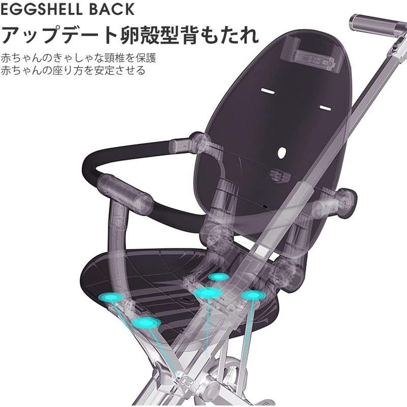 Feemom 両対面式ベビーカー b型 バギー 360°回転超軽量 コンパクト