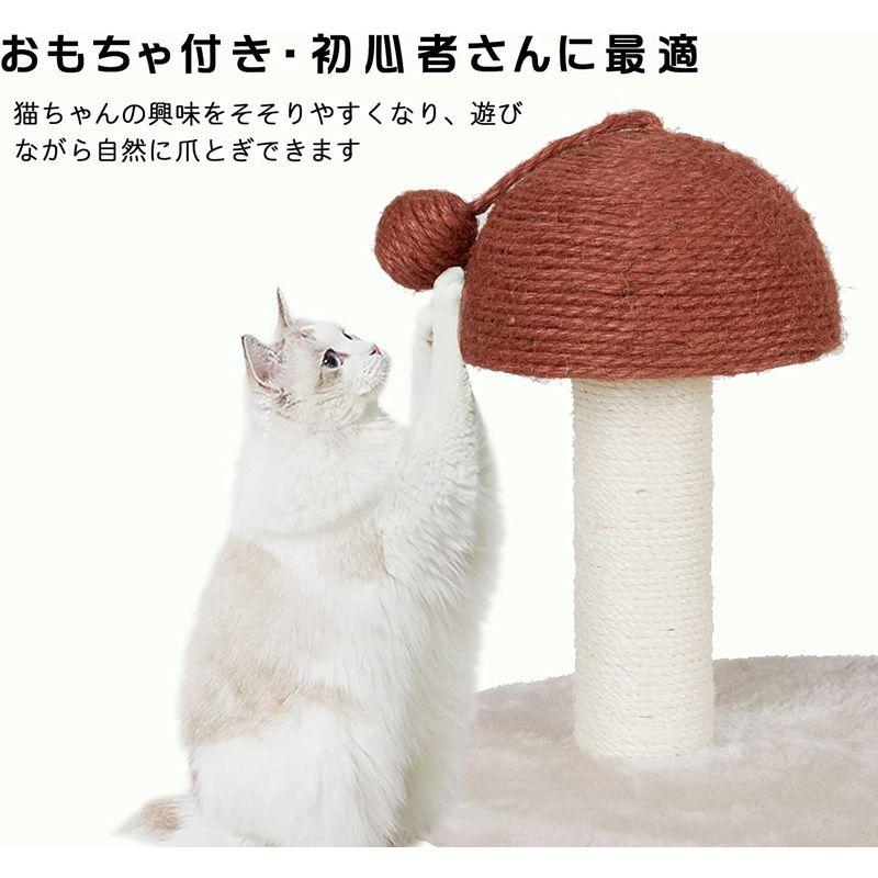 ウルトラ！ BingoPaw 猫爪とぎポール 麻紐 サボテン きのこ 猫つめとぎタワー ゴミが出にくい 70cm 大型猫のおもちゃ 大きい 【1853128395】(11148円)
