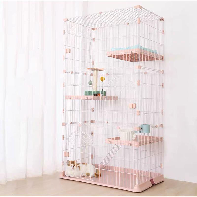 牧小苫＼ｍｓｍｒペットケージ 犬ケージ 猫ケージ 3サイズ 室内外兼用 犬 猫 トレー付き 折り畳み式 移動便利 グリーン/グレー/ピンク 3サイズ 犬ケージ 猫ケージ 室内外兼用 犬 猫 トレー付き 折り畳み式 移動便利 グリーン/グレー/ピンク