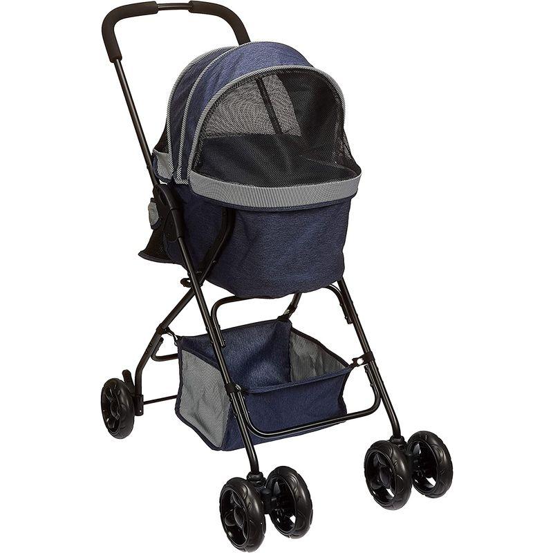 ★レア物 新品未開封 ジェックス わんわんカート スーパーライト 軽量3.6kg 自立式 ペット用カート デニム 犬用 【2082002156】(12525円)