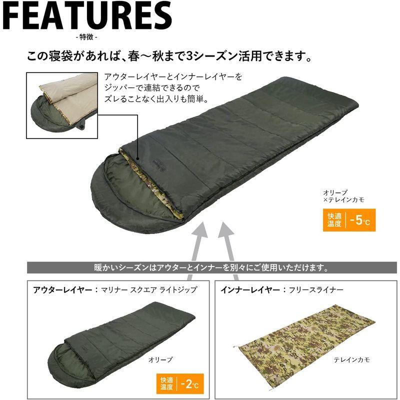 Snugpak(スナグパック) 寝袋 ベースキャンプ フレキシブルシステム 快適温度-2度~-5度 オリーブ/テレインカモ 3シーズン対応 ポリエステル スナグパック 寝袋 ベースキャンプ フレキシブルシステム 快適温度 2度 5度 オリーブ/テレインカモ 3シーズン対応 サイズ 縦 長さ 胸囲