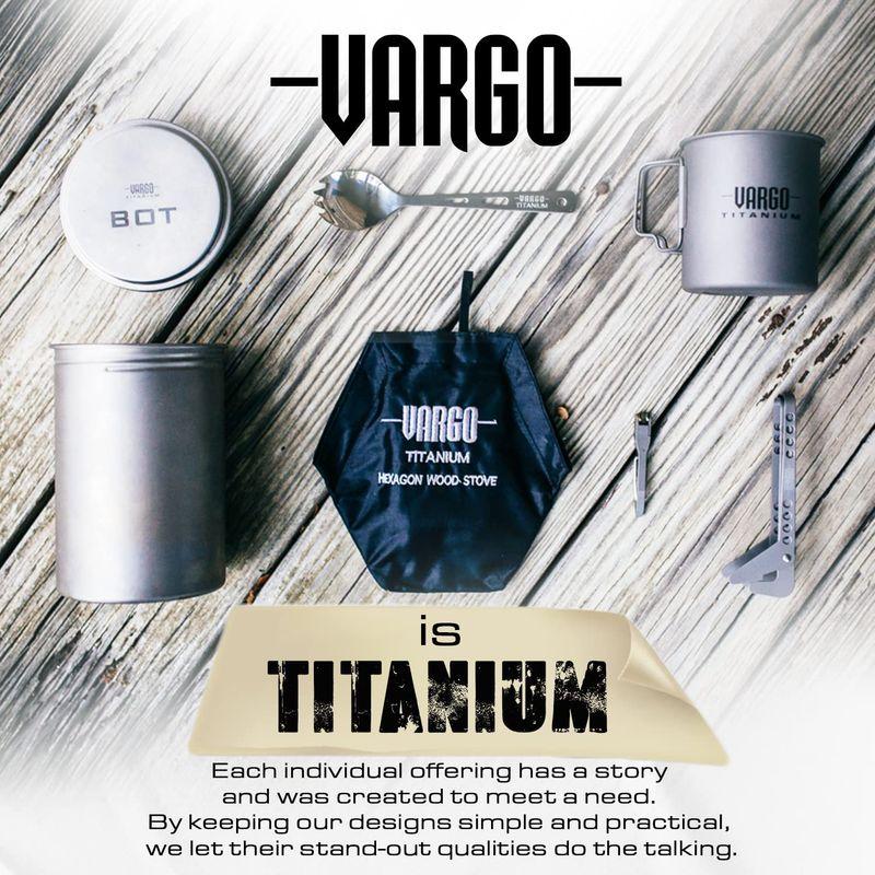 バーゴ チタニウム ヘキサゴンウッドストーブT-415 チタニウム ヘキサゴンウッドストーブT サイズ