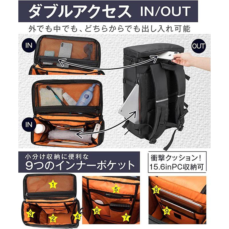 匿名！送料無料！ ABIBA リュック メンズ リュックサック 大容量 軽量 撥水 通学 リュック 高校生 中学生 通勤 旅行 多機能 おしゃれ ビジネスリュ 【Q1746166040】(10505円)