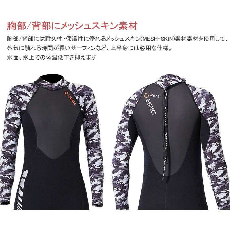 ウエットスーツ レディース 3mm ネオプレン素材 フルスーツ ダイビング サーフィン フィッシング ワンピース バックジップ仕様 マリンス レディース 3mm ネオプレン素材 フルスーツ ダイビング サーフィン フィッシング ワンピース バックジップ仕様 マリンス