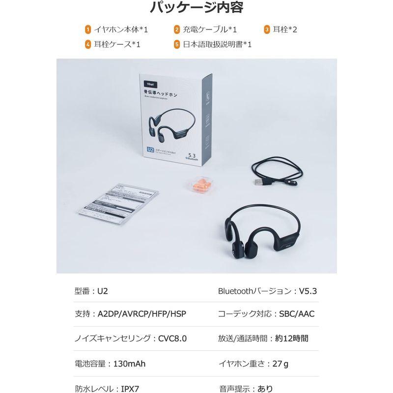 高級2023新登場 Bluetooth5.3技術 骨伝導ヘッドホン 12時間超長再生