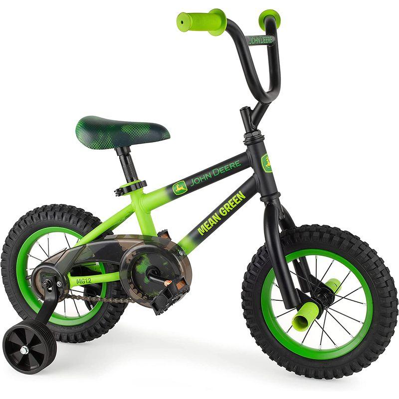 【値下げ⭕️】 John Deere Mean Green 子供用自転車 取り外し可能なトレーニングホイール付き ? 12インチの男の子用自転車 ? 対象年 【CE1715152704】(62025円)