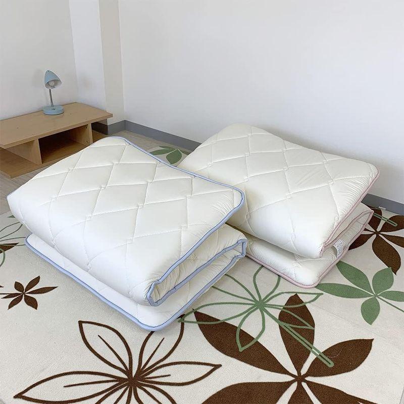 小さめ 敷布団 プチ セミシングル 3層構造 ジュニアサイズ 敷き布団 帝人 マイティトップ 防ダニ 抗菌 防臭 布団 (ピンク) プチ 防ダニ 抗菌 敷布団 セミシングル 3層構造 ジュニアサイズ 敷き布団 帝人 マイティトップ 防臭 布団 ピンク 　