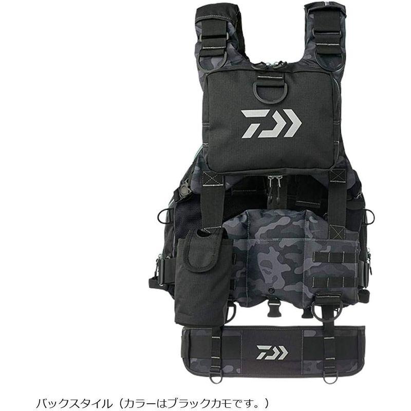 匿名配送 ダイワ(DAIWA) フィッシングベスト ベンチクールゲームベストIV ブラックカモ フリー DF-6109 【WSO7094261308】(25655円)
