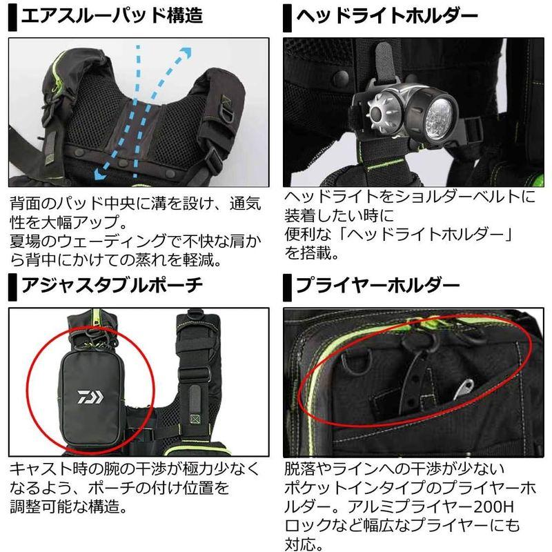 匿名配送 ダイワ(DAIWA) フィッシングベスト ベンチクールゲームベストIV ブラックカモ フリー DF-6109 【WSO7094261308】(25655円)