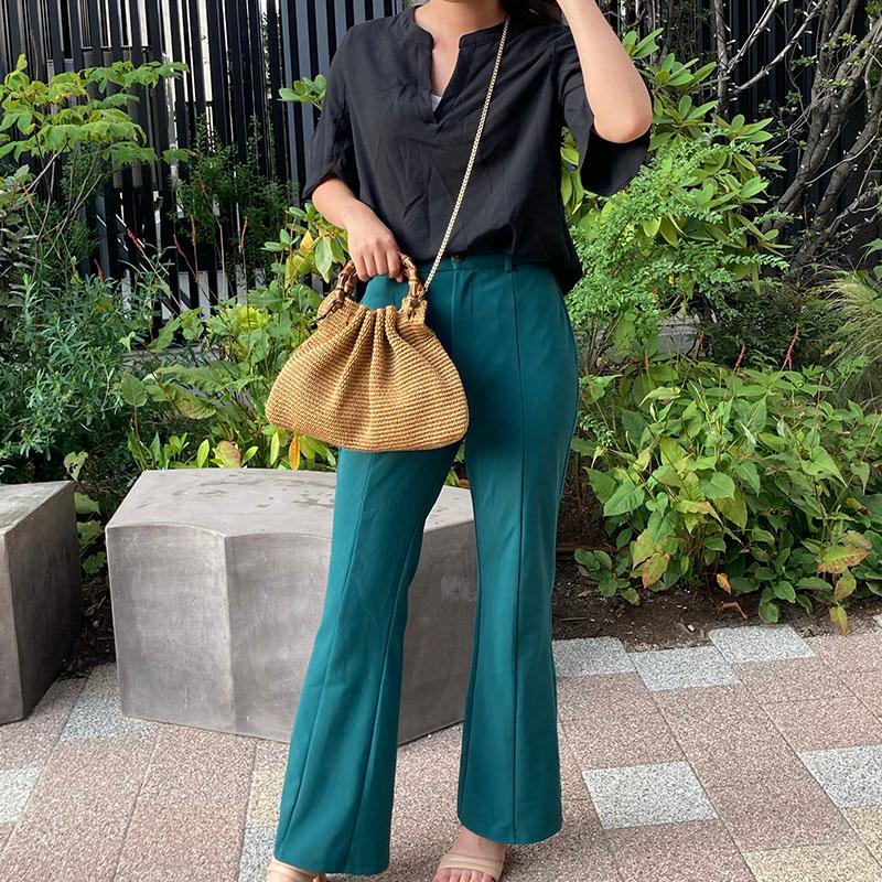 週末セール50％offカテリナベルティー二バンブーハンドルトートバッグ Caterina Bertini かごバッグ バンブーハンドル トートバッグ