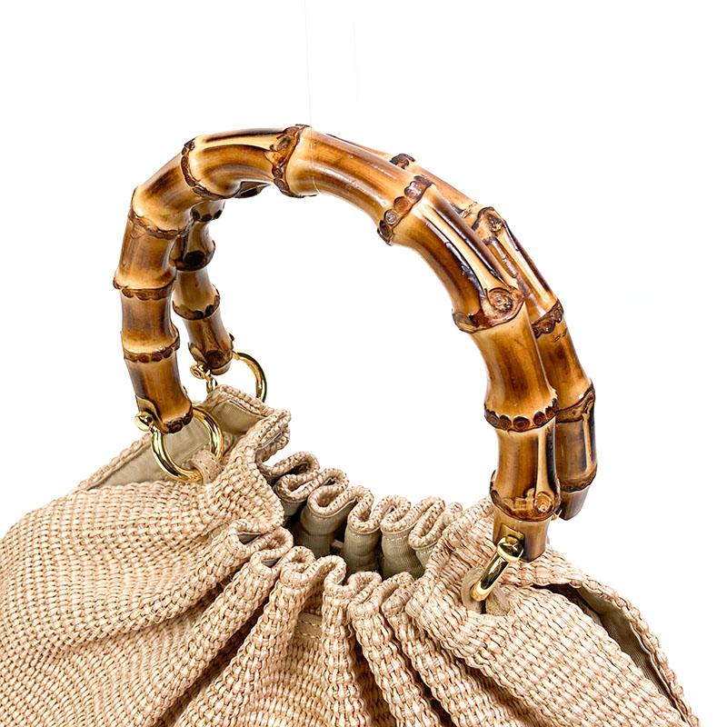 Caterina Bertini レディースバッグ かごバッグ バンブー Caterina Bertini レディースバッグ かごバッグ バンブー