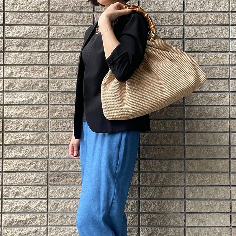 Caterina Bertini レディースバッグ かごバッグ バンブー Caterina Bertini レディースバッグ かごバッグ バンブー