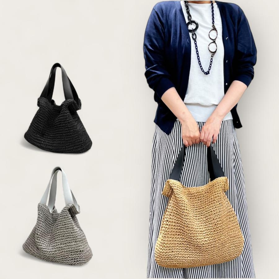 COOCO（クーコ） かごバッグ ペーパー素材 トートバッグ 2way