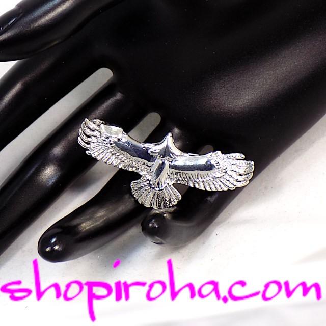 イーグルブローチ 鷲モチーフ シルバーカラー メンズ レディース ペア