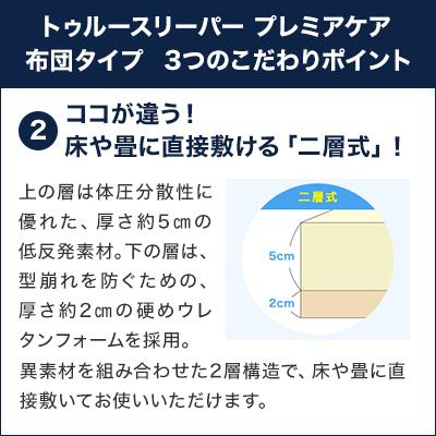 低反発布団 トゥルースリーパー プレミアケア 布団タイプ シングル 送料無料 ショップジャパン公式 正規品 敷布団 敷き布団 低反発ふとん｜shopjapan｜03