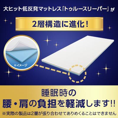 マットレス 低反発 トゥルースリーパー 低反発マットレス プレミアリッチ 半額以下セット セミダブルxセミダブル WEB限定 送料無料 ショップジャパン公式|ショップジャパン PayPayモール店|06