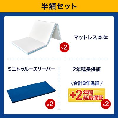 トゥルースリーパー プレミアリッチ 三つ折りタイプ 半額セット シングルxシングル 正規品 True Sleeper マットレス 低反発布団 低反発ふとん 日本製 寝具｜shopjapan｜02