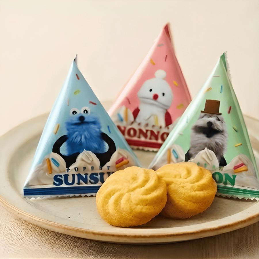 ハート(Heart) パペットスンスン ホールケーキ缶 クリスマス お菓子