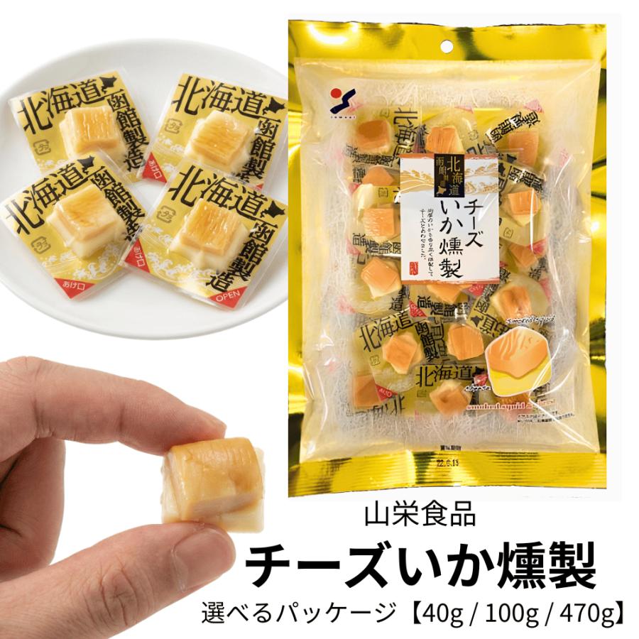 ばら売り可 やわらかチーズ帆立3袋＆チーズいか燻製3袋 おつまみ 珍味 チーズいか燻製 個包装 おつまみ 選べる3サイズ 40g 100g 470g