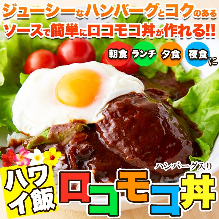 ロコモコ丼 640g 160g 4袋 ハンバーグ入り ハワイ飯 レトルト 卸