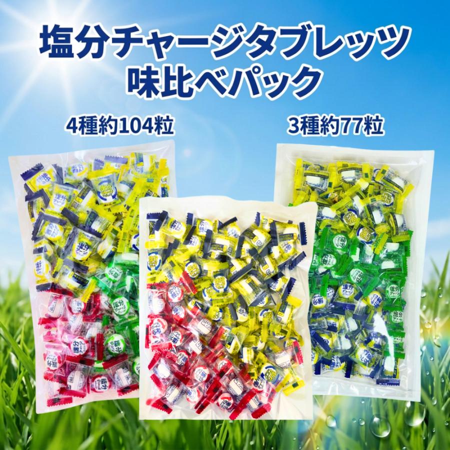 塩分チャージタブレッツ 送料無料 3種 4種 スポーツドリンク 塩レモン