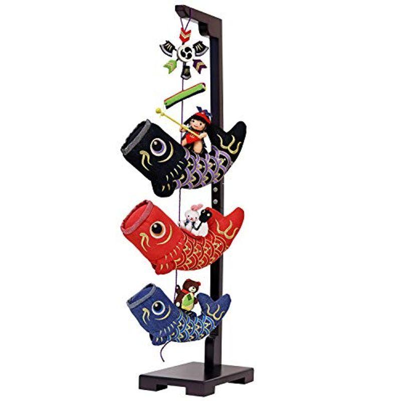 即出荷 五月人形 室内用鯉のぼり デニム金太郎鯉のぼり 中サイズ 高さ90 Wantannas Go Id