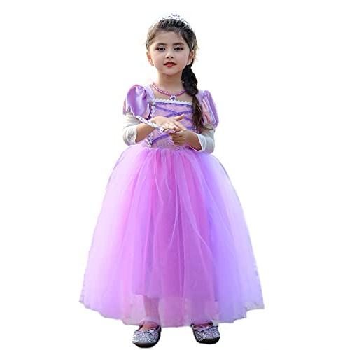 Tyhtym ラプンツェル ドレス 子供 ディズニー プリンセス ドレス 100 140cm髪長姫 塔の上のラプンツェル パープル 仮装 コスプ Skab372f9f0ff Shopカシオペア デネブとベガの雑貨店 通販 Yahoo ショッピング