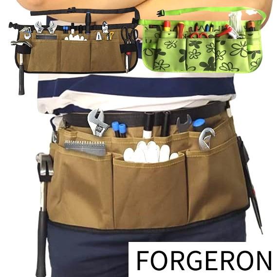 FORGERON 作業用ツールバッグ 工具入れ 道具入れ 多機能ポーチ 作業腰