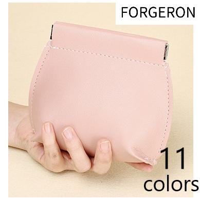 FORGERON マチありバネ口ポーチ Sサイズ マチ付き 11×11cm バネポーチ