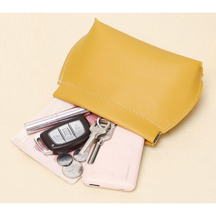 FORGERON マチありバネ口ポーチ Mサイズ マチ付き 14×11cm バネポーチ