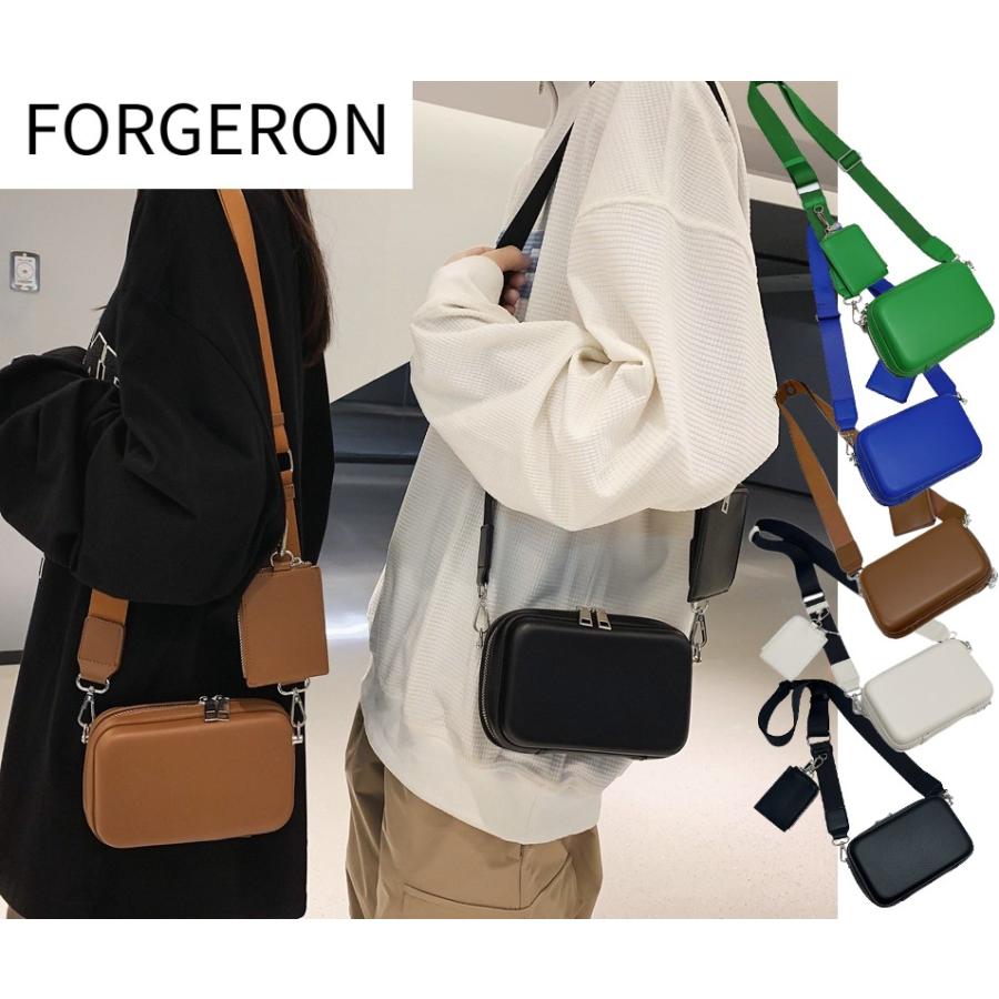 FORGERON コインケース付きミニショルダーバッグ ハードケース FORGERON コインケース付きミニショルダーバッグ ハードケース