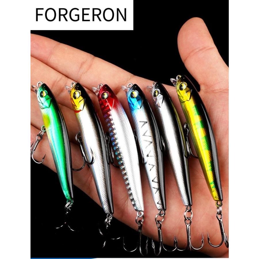 FORGERON シンキングミノー6色セット 8g 12g リップ付き ルアー