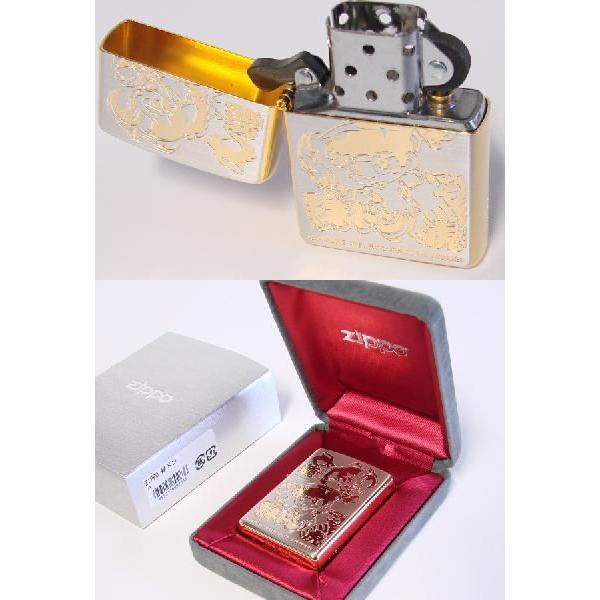 Zippo ジッポライター 　緑ドン　A柄　金銀コンビ｜shopkazu｜04