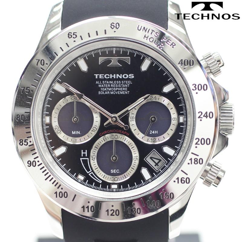 TECHNOS（テクノス） ソーラークロノグラフ腕時計 デイト（日付表示）ウレタンベルトウォッチ T4A47SB :T4A47SB:ネットショップカズ  - 通販 - Yahoo!ショッピング