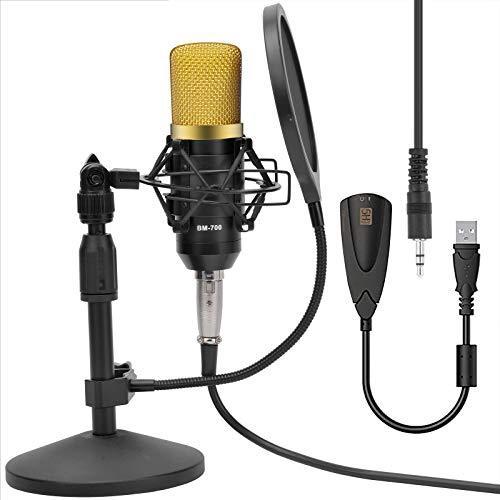 Tkoaiy コンデンサーマイクセット 高音質 単一指向性 3 5mmジャック 卓上マイクセット 録音 Youtube 生放送 ゲーム Bhe Shop気まぐれ屋 通販 Yahoo ショッピング