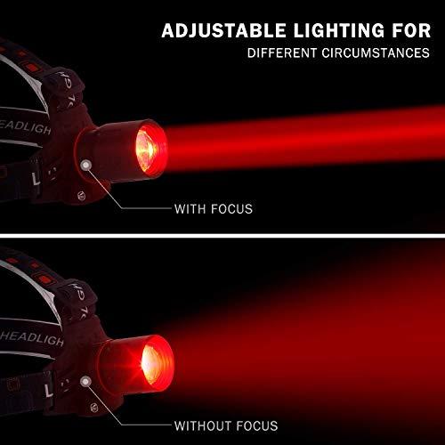 赤灯ヘッドランプ Usb充電式 赤色led ヘッドライト ズーム可能 黒 Spf Shop気まぐれ屋 通販 Yahoo ショッピング
