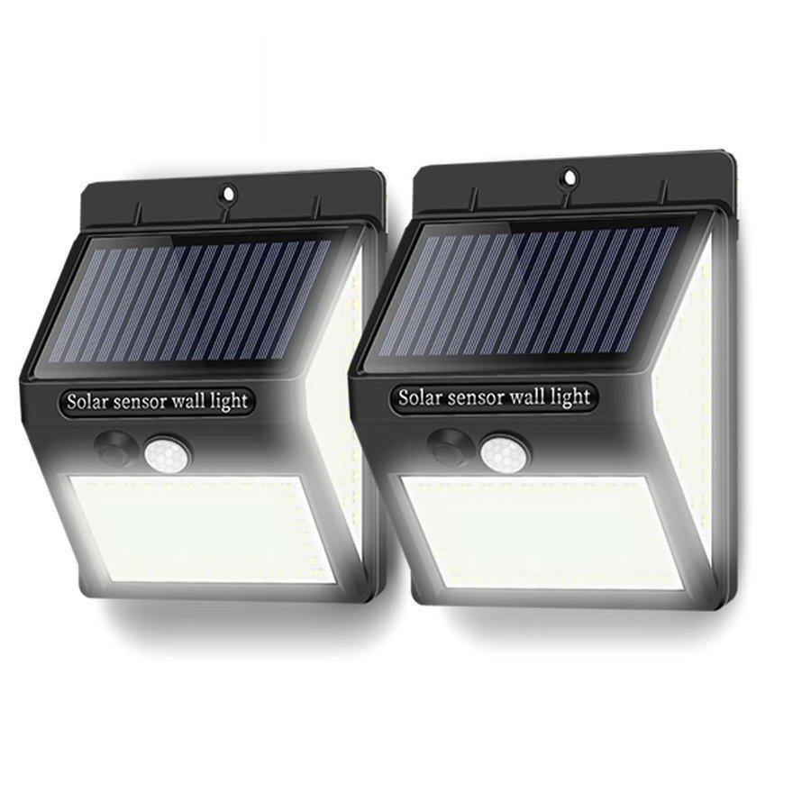 センサーライト 自動点灯消灯機能 防水 屋外照明 2台セット 144LED 屋外 照明 センサーライト ソーラー 人感センサー