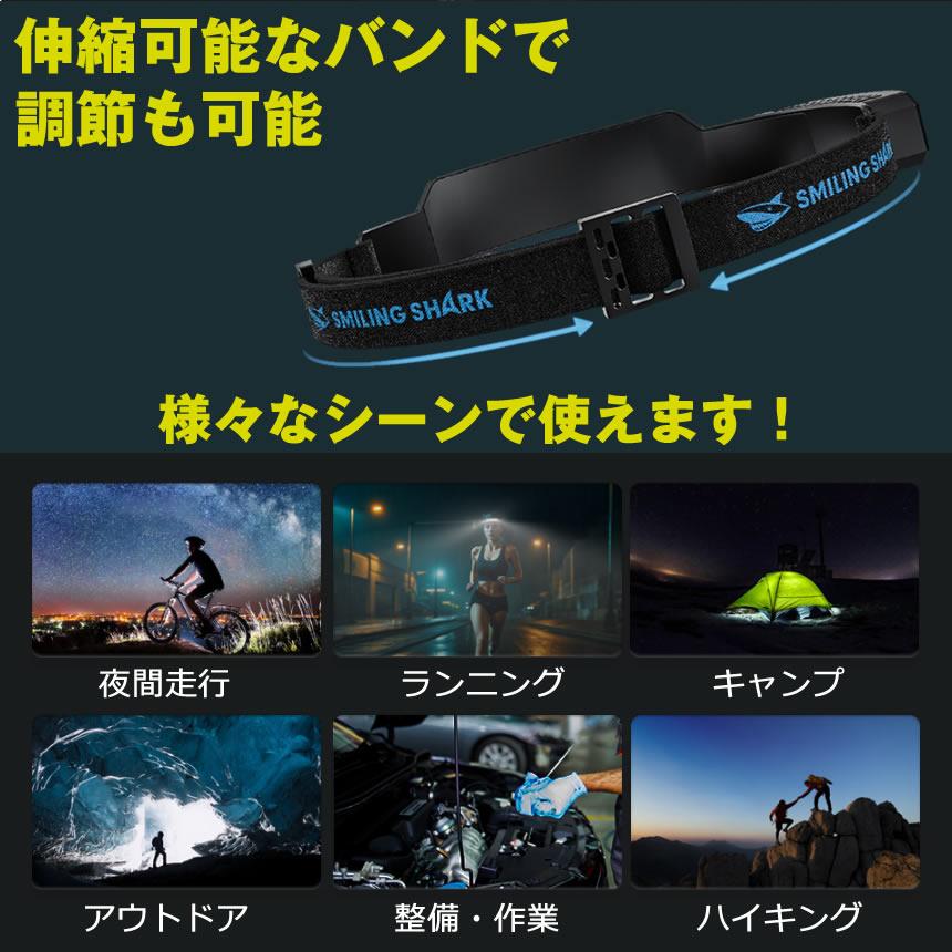 ヘッドライト 充電式 LED ヘッドランプ ライト 自転車 ヘッド ランプ