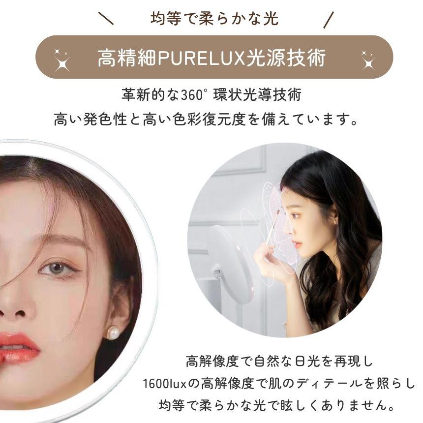 2個セット 女優ミラー 卓上 鏡 ドレッサー 化粧鏡 ハリウッドミラー