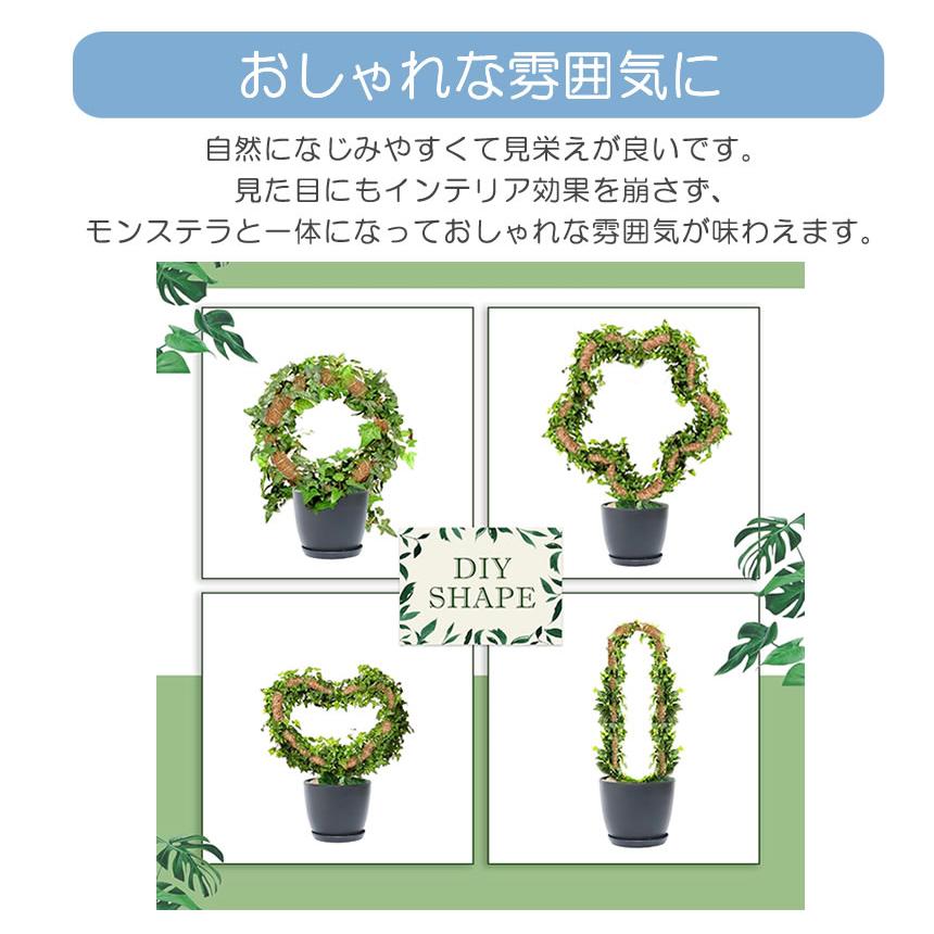 曲げられる ココスティック 40cm 2本 セット ココナッツ支柱