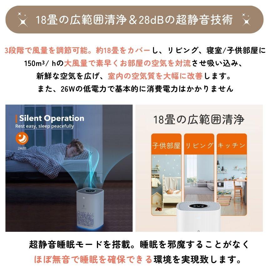 2台セット 空気清浄機 小型 コンパクト 卓上 脱臭機 ペット タバコ