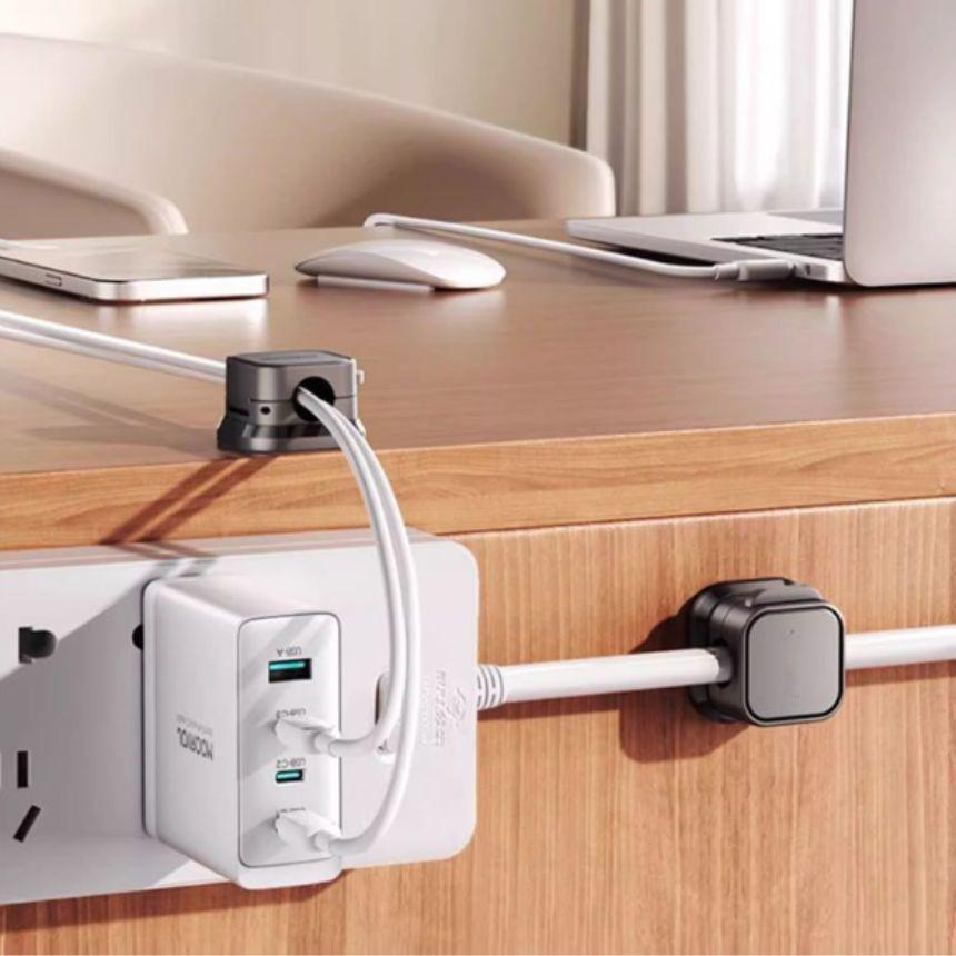 12個セット ケーブルクリップ ケーブルホルダー マグネット 配線止め