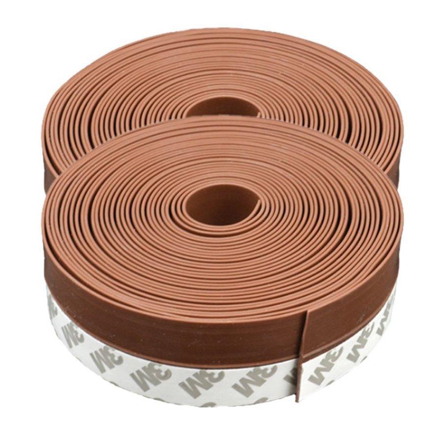 隙間テープ ブラウン 2個セット 6m ドア 窓 すきま 防止 暑さ 寒さ